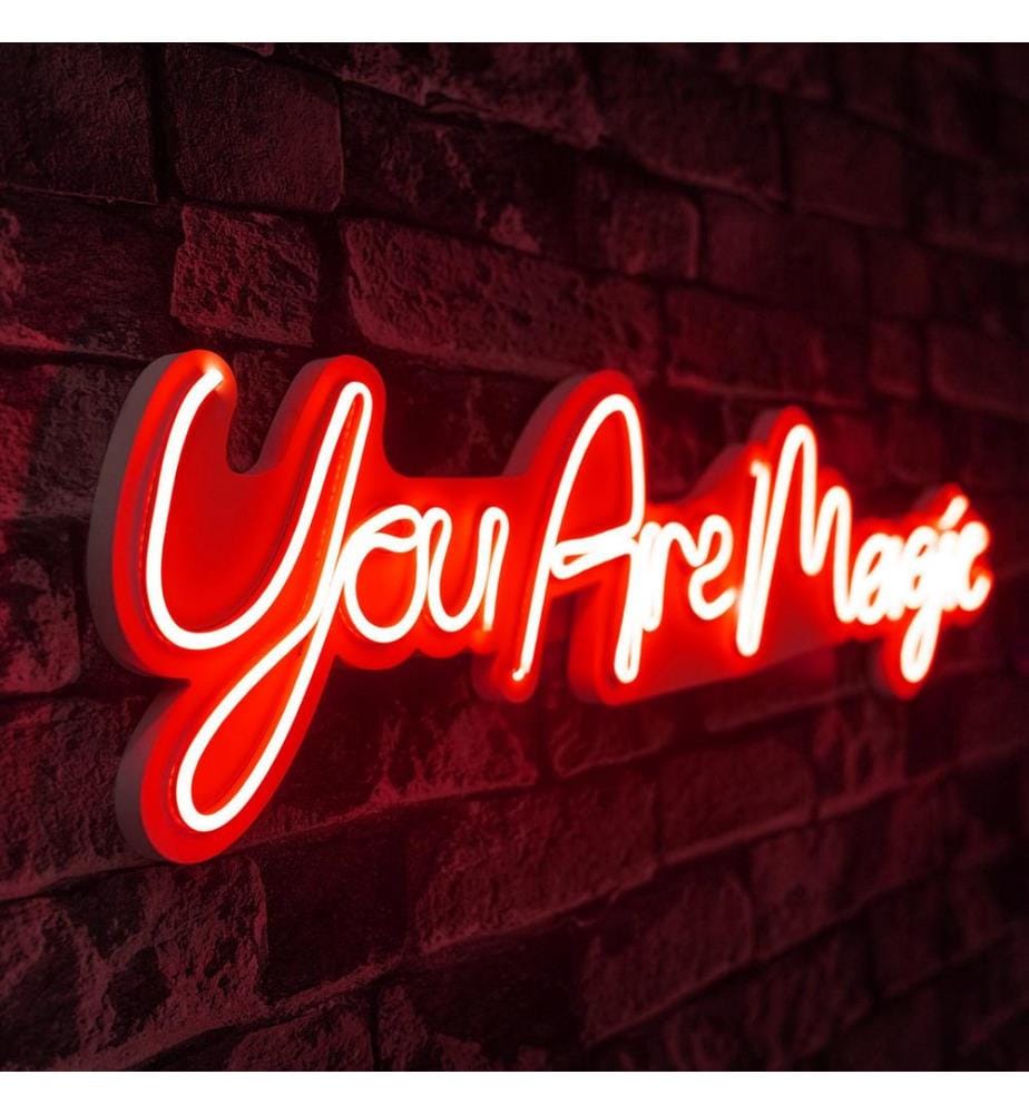 Illuminazione decorativa a LED in plastica, strisce al neon flessibili rosse, tensione di esercizio 12 V CC