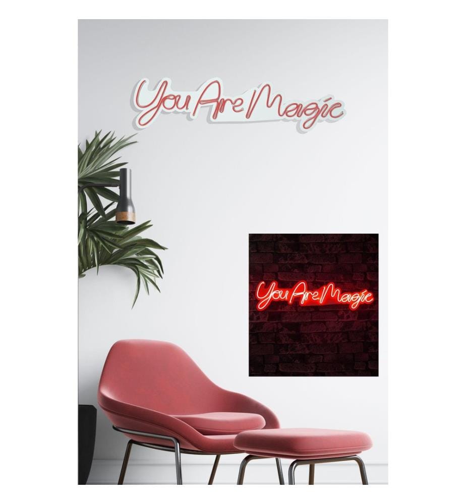 Illuminazione decorativa a LED in plastica, strisce al neon flessibili rosse, tensione di esercizio 12 V CC