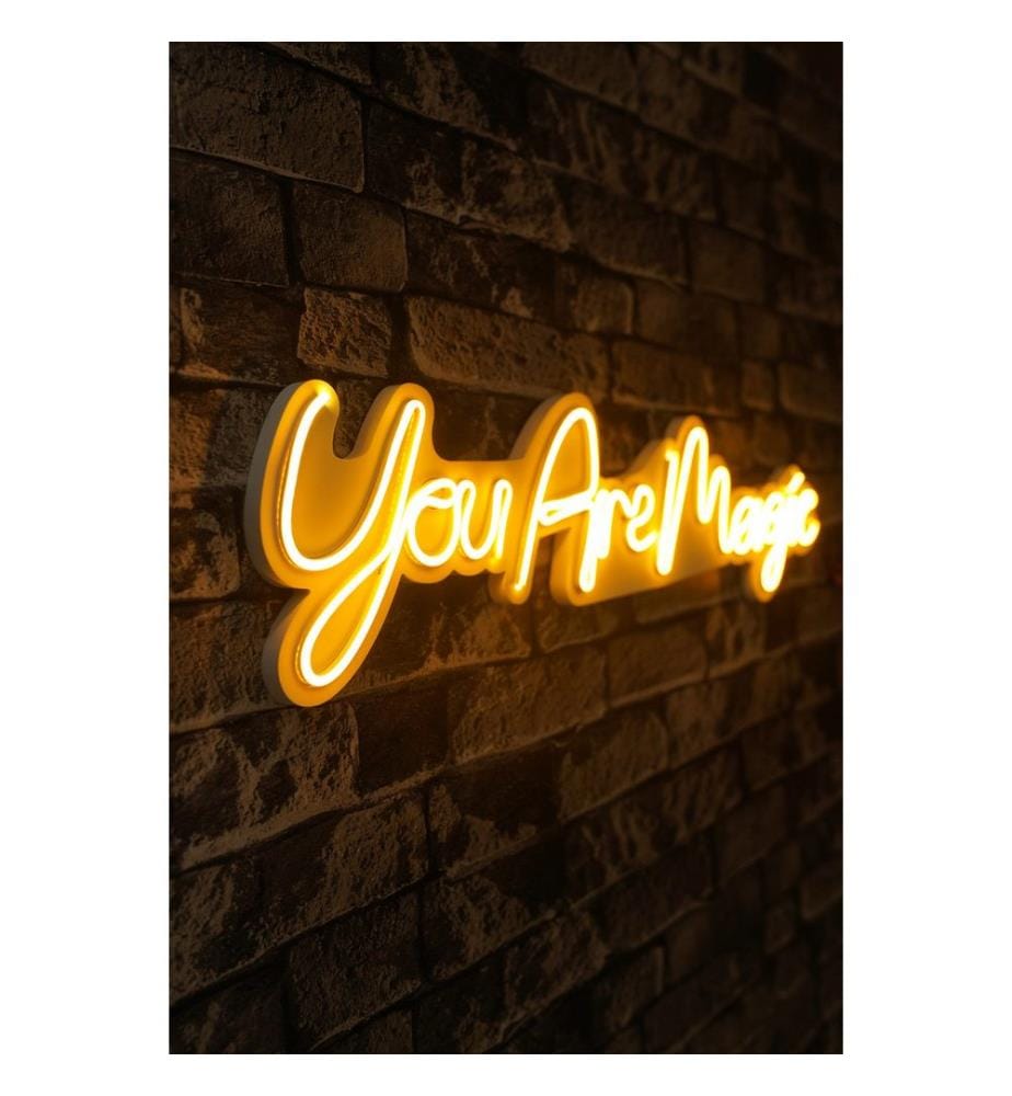 Illuminazione decorativa a LED in plastica, strisce al neon flessibili gialle, tensione di esercizio 12 V CC