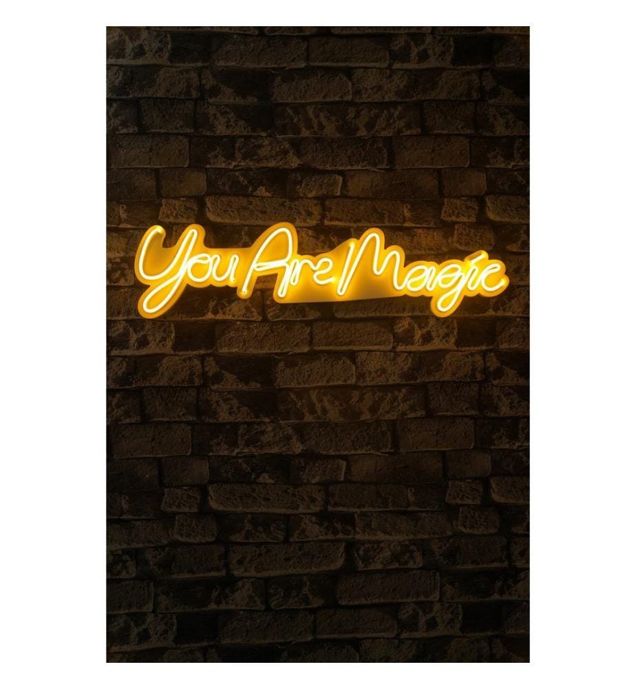 Illuminazione decorativa a LED in plastica, strisce al neon flessibili gialle, tensione di esercizio 12 V CC