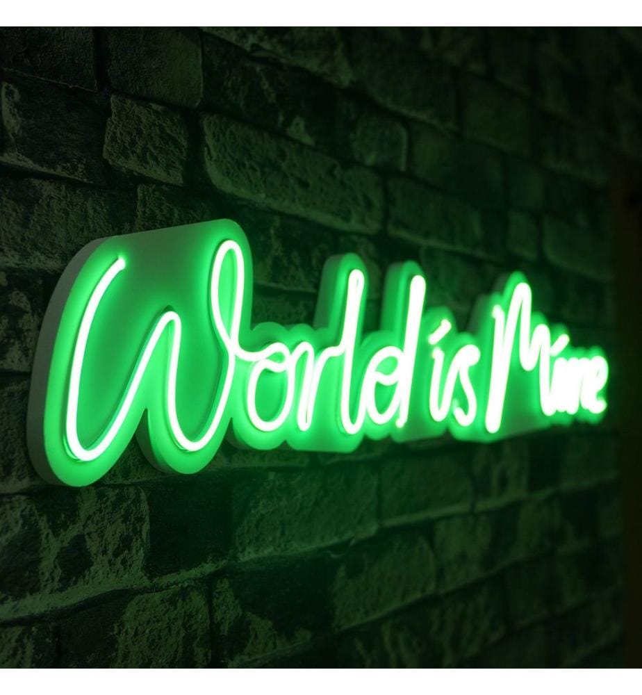 Illuminazione decorativa a LED in plastica, verde, strisce al neon flessibili, tensione di esercizio 12 V CC