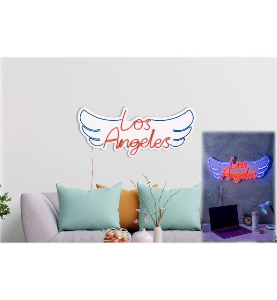 Illuminazione decorativa a LED in plastica, strisce al neon flessibili rosse e blu, tensione di esercizio 12 V CC