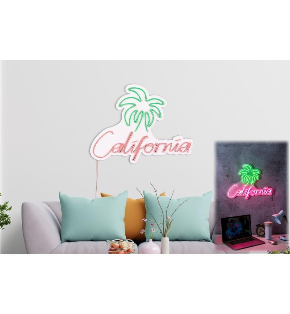 Illuminazione decorativa a LED in plastica, verde, rosa, strisce al neon flessibili, tensione di esercizio 12 V CC