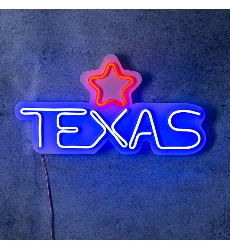 Illuminazione decorativa a LED in plastica, strisce al neon flessibili rosse e blu, tensione di esercizio 12 V CC