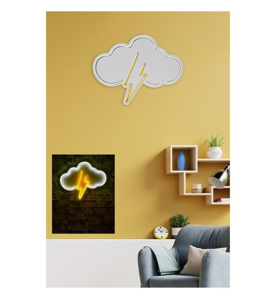 Illuminazione decorativa a LED in plastica, strisce al neon flessibili bianche e gialle, tensione di esercizio 12 V CC