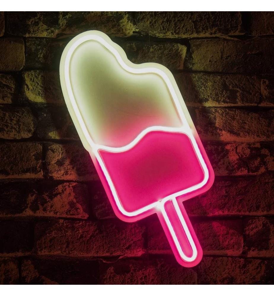 Illuminazione decorativa a LED in plastica, strisce al neon flessibili bianche e rosa, tensione di esercizio 12 V CC