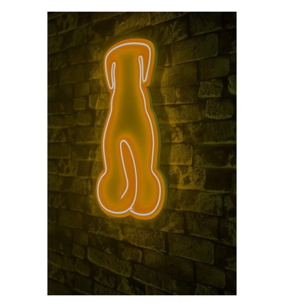 Illuminazione decorativa a LED in plastica, strisce al neon flessibili gialle, tensione di esercizio 12 V CC