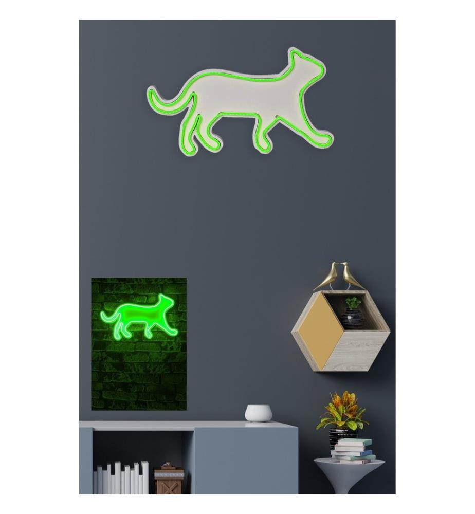 Éclairage décoratif à LED en plastique, vert, bandes de néon flexibles, tension d'alimentation 12 V
