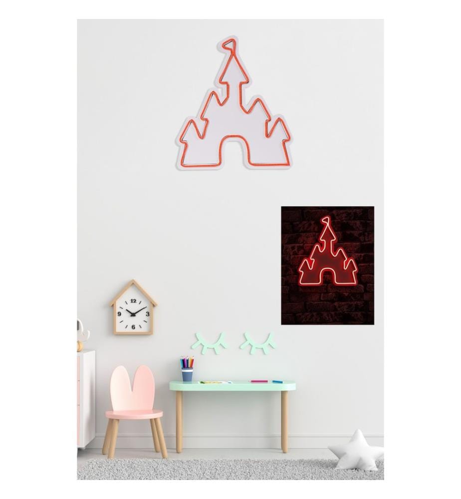 Éclairage décoratif à LED en plastique, rouge, bandes de néon flexibles, tension d'alimentation 12 V