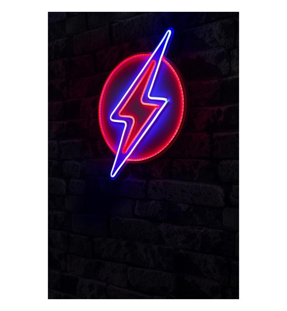 Illuminazione decorativa a LED in plastica, strisce al neon flessibili rosse e blu, tensione di esercizio 12 V CC