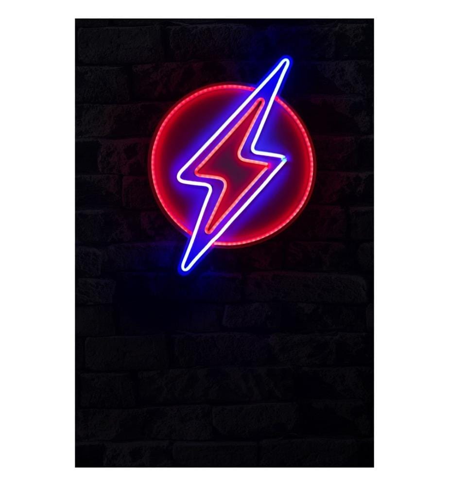 Illuminazione decorativa a LED in plastica, strisce al neon flessibili rosse e blu, tensione di esercizio 12 V CC