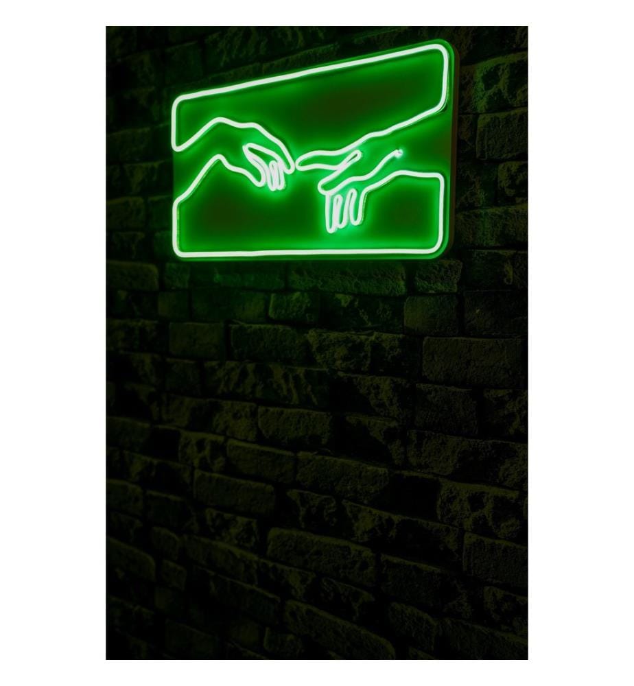 Éclairage décoratif à LED en plastique, vert, bandes de néon flexibles, tension d'alimentation 12 V