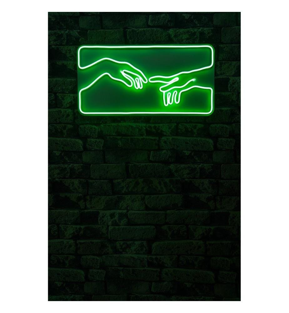 Éclairage décoratif à LED en plastique, vert, bandes de néon flexibles, tension d'alimentation 12 V