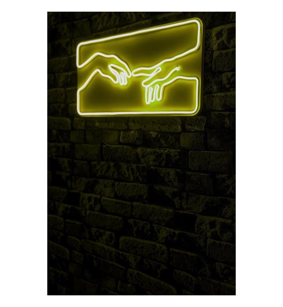 Illuminazione decorativa a LED in plastica, strisce al neon flessibili gialle, tensione di esercizio 12 V CC
