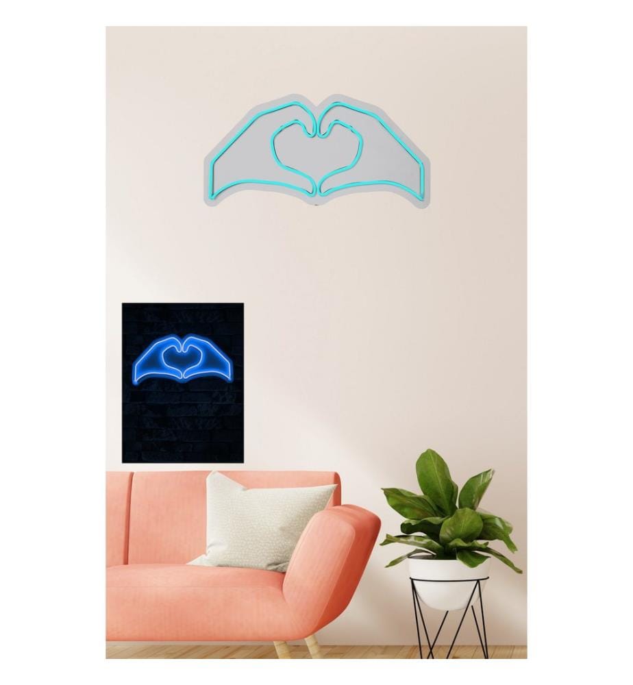 Illuminazione decorativa a LED in plastica, blu, strisce al neon flessibili, tensione di esercizio 12 V CC