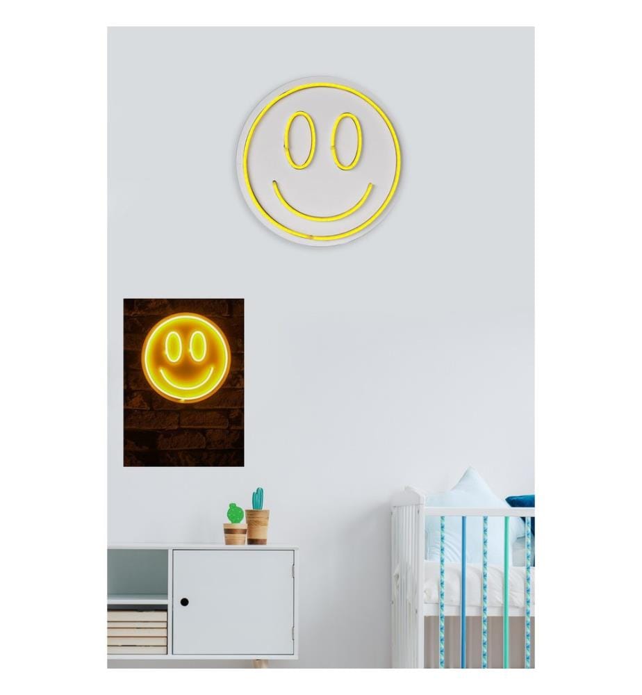 Illuminazione decorativa a LED in plastica, strisce al neon flessibili gialle, tensione di esercizio 12 V CC