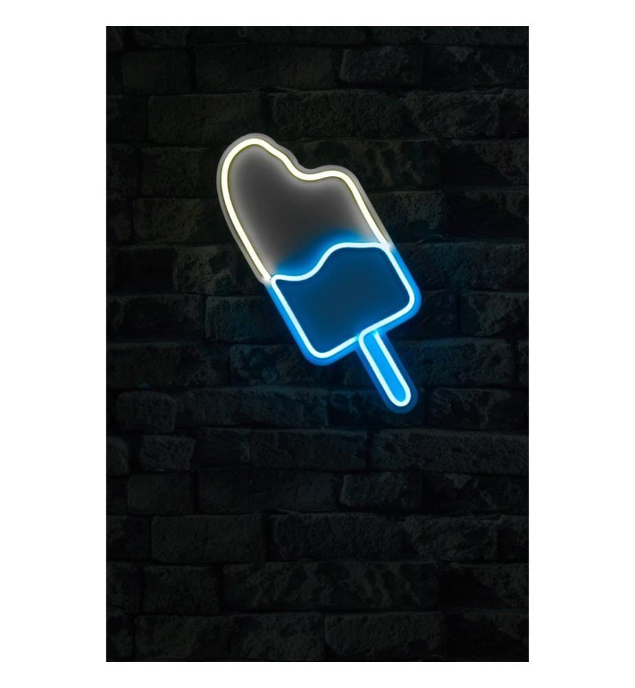 Illuminazione decorativa a LED in plastica, strisce al neon flessibili bianche e blu, tensione di esercizio 12 V CC