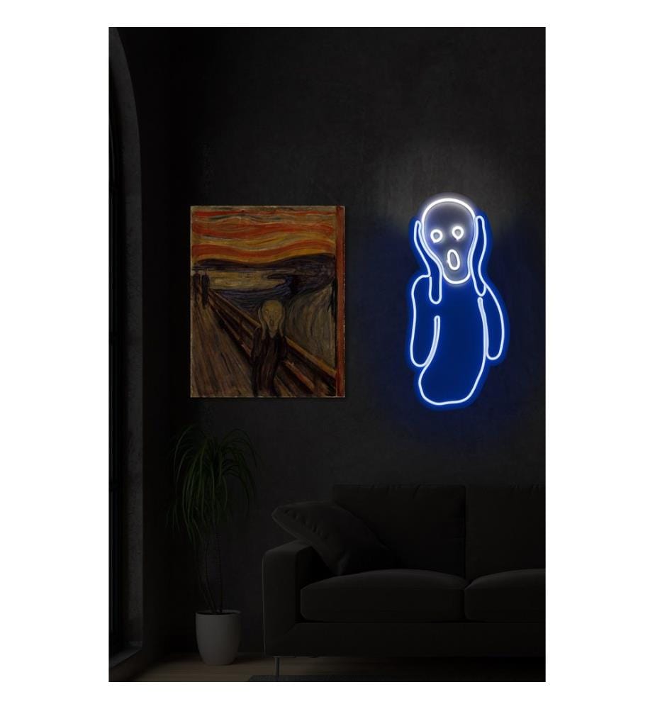 Éclairage décoratif à LED en plastique, bleu, blanc, bandes de néon flexibles, tension de service 12 V