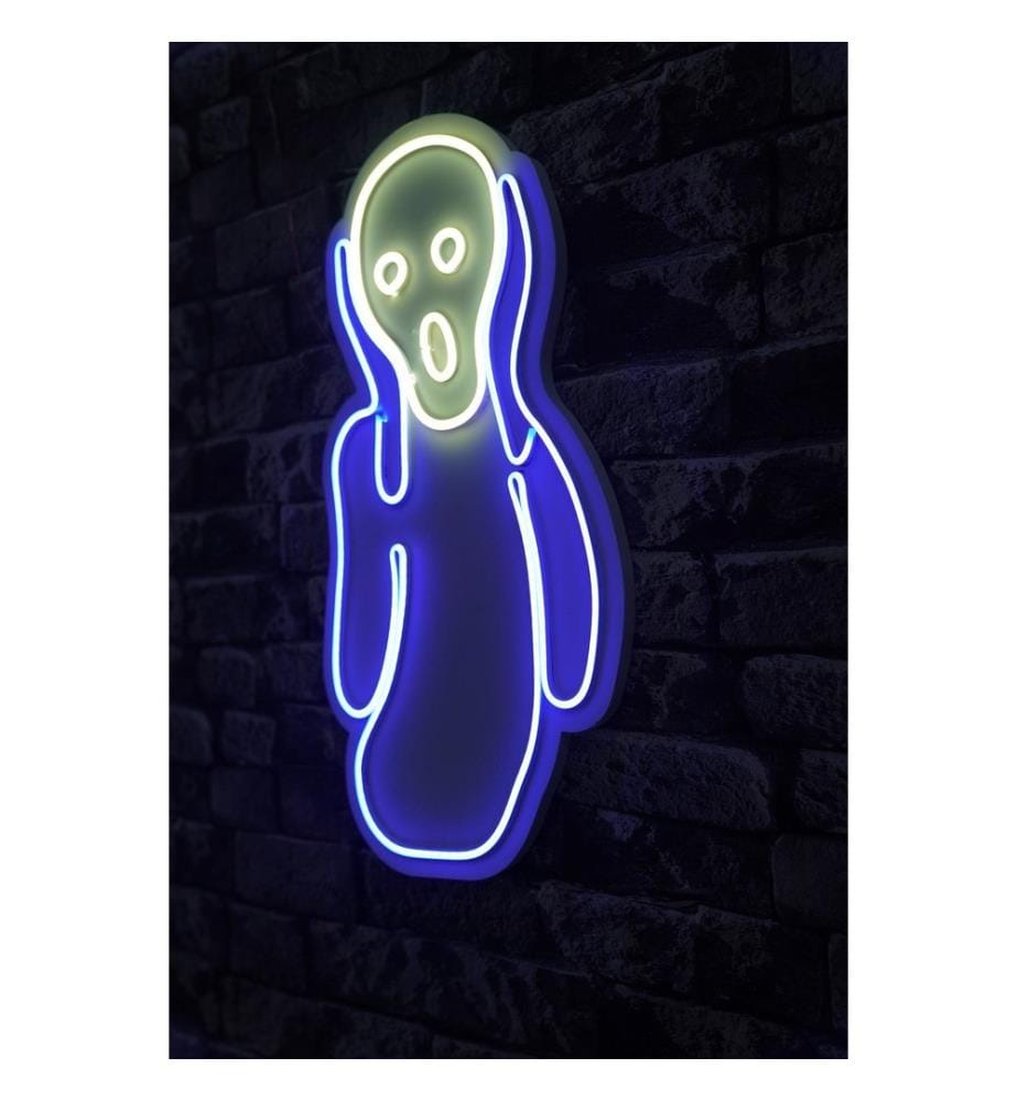 Éclairage décoratif à LED en plastique, bleu, blanc, bandes de néon flexibles, tension de service 12 V