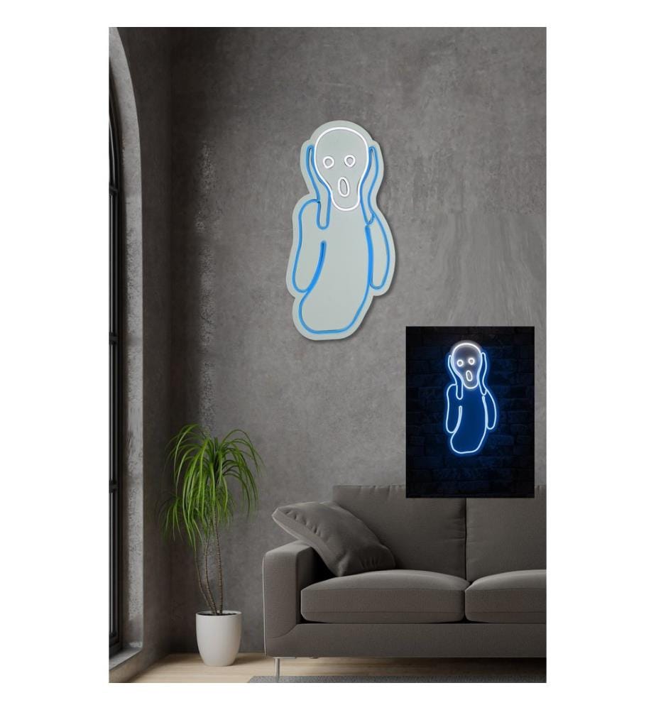 Éclairage décoratif à LED en plastique, bleu, blanc, bandes de néon flexibles, tension de service 12 V