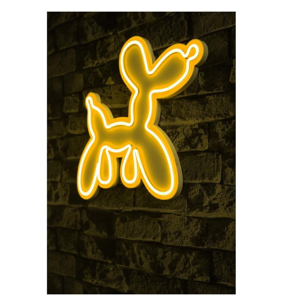 Éclairage décoratif à LED en plastique, jaune, bandes de néon flexibles, tension d'alimentation 12 V