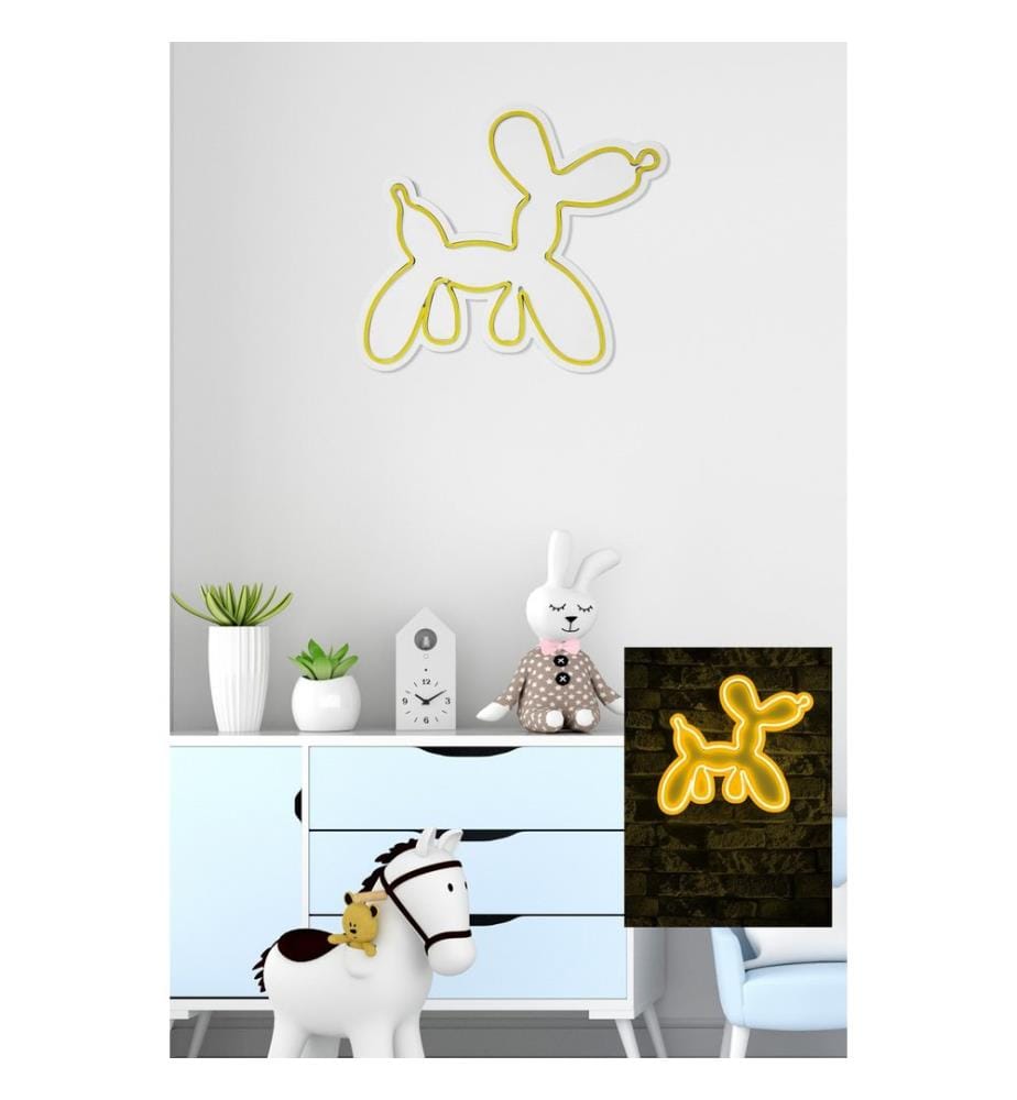 Éclairage décoratif à LED en plastique, jaune, bandes de néon flexibles, tension d'alimentation 12 V