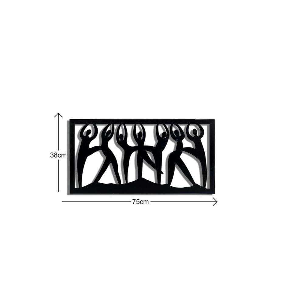 Illuminazione decorativa a LED, base in MDF gialla e nera, strisce LED da 60 LED/m
