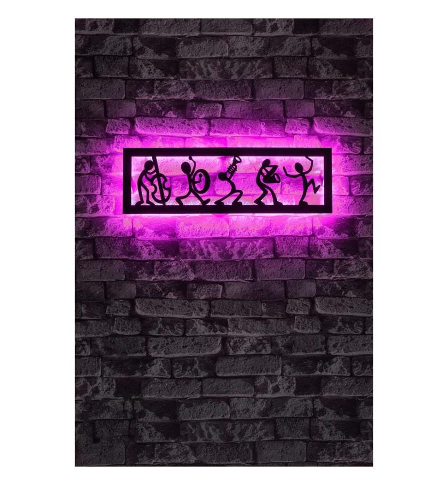 Decorative Led Lighting, Pink, Black MDF Board Base, 60 Leds/M Led Stripes