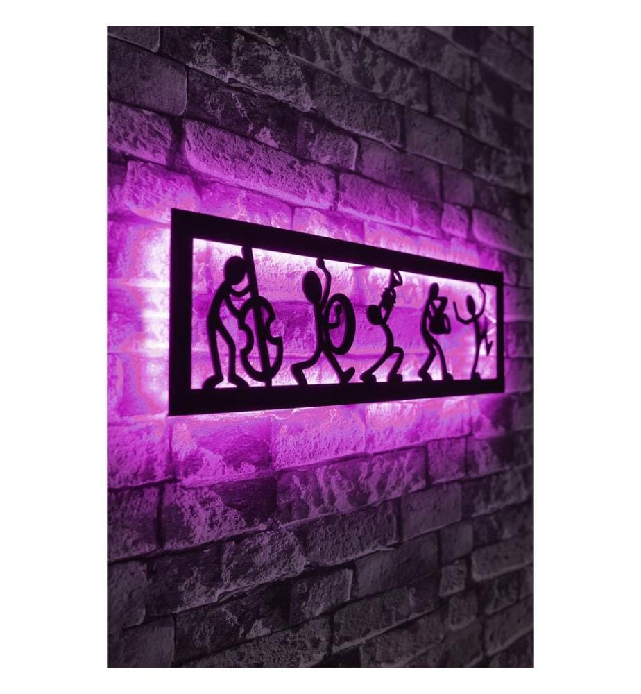 Decorative Led Lighting, Pink, Black MDF Board Base, 60 Leds/M Led Stripes