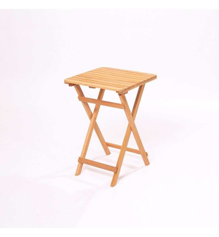 Table de jardin, marron, bois de hêtre, sans vernis