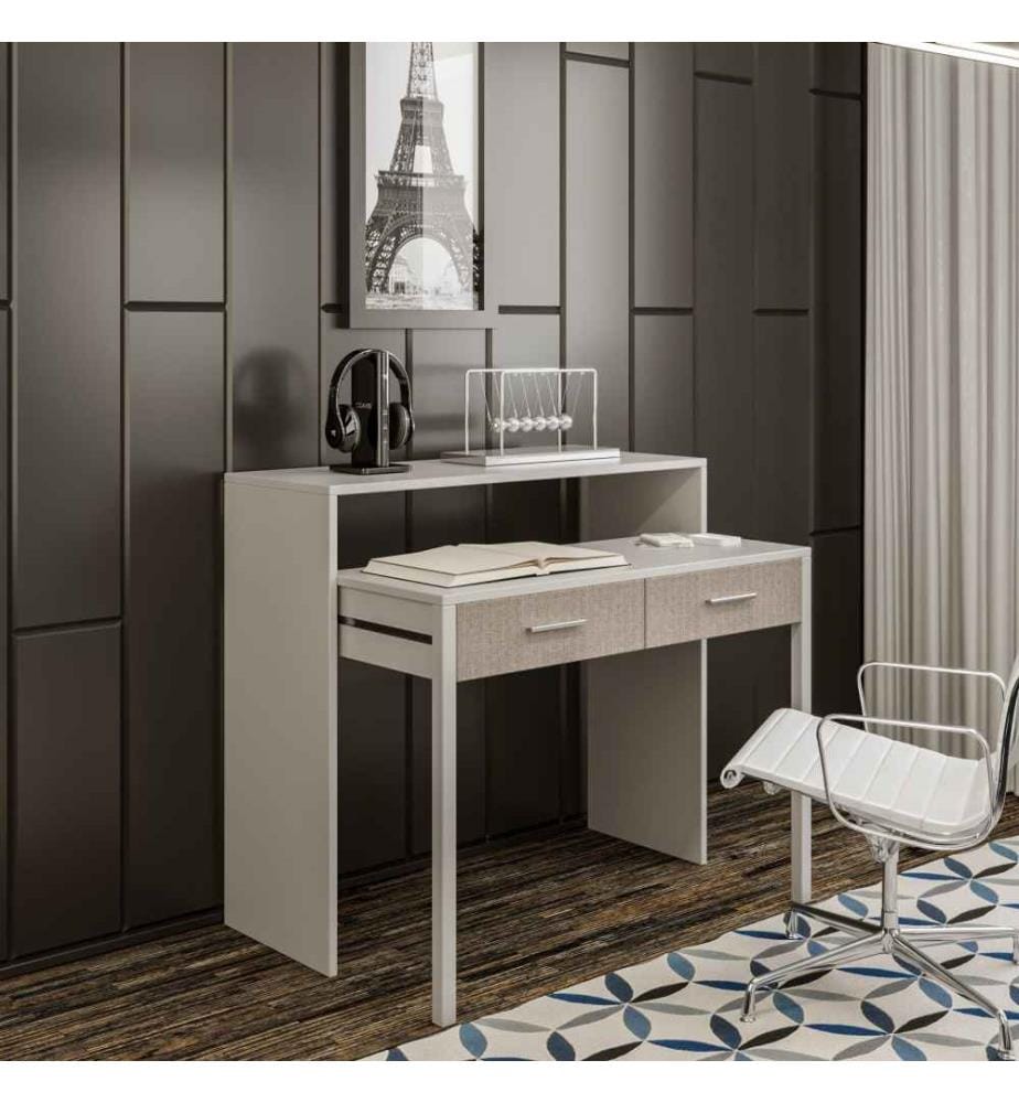 Study Desk, White, Melamine Coated Particle Board