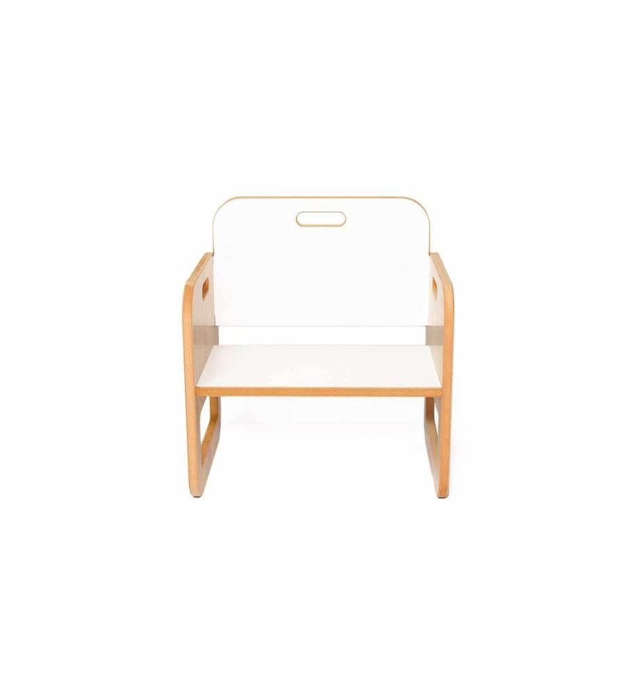 Kindertischset, 100 % MDF, Weiss, Natur