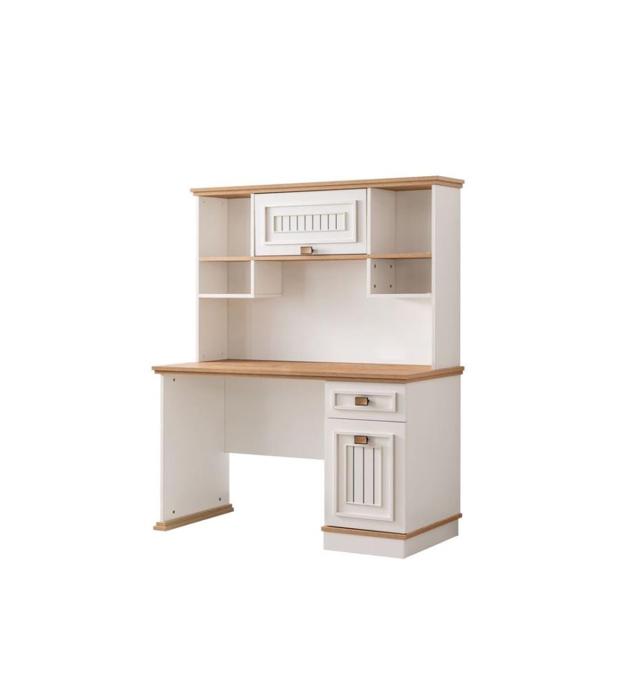 Bureau d'étude, panneau de particules 100 % mélaminé, crème clair