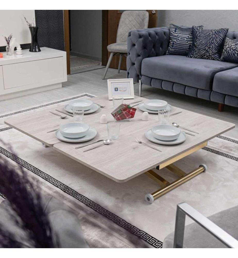 Couchtisch, 100 % MDF, Lissabon, Gold