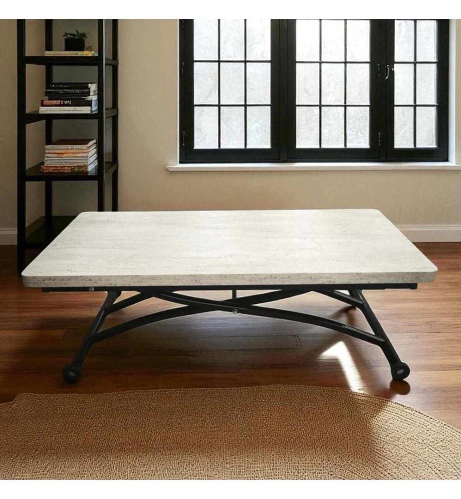 Couchtisch, 100 % MDF, Eiche, Schwarz