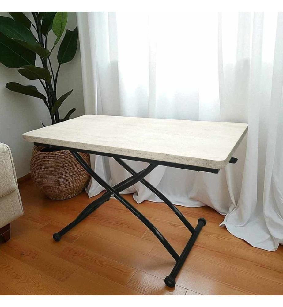 Couchtisch, 100 % MDF, Eiche, Schwarz