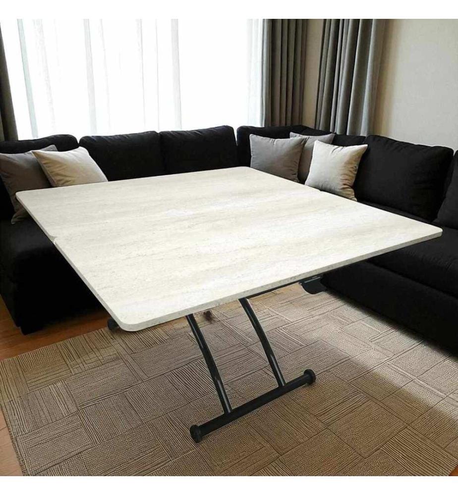 Couchtisch, 100 % MDF, Eiche, Schwarz