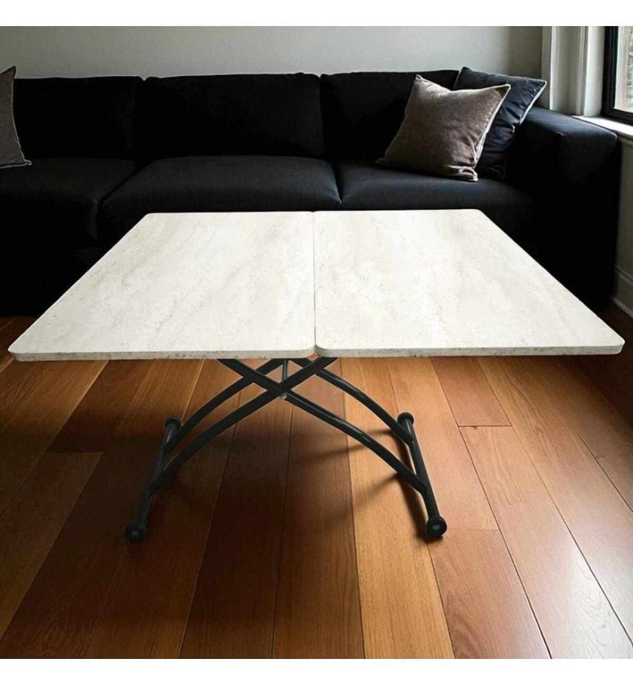 Couchtisch, 100 % MDF, Eiche, Schwarz