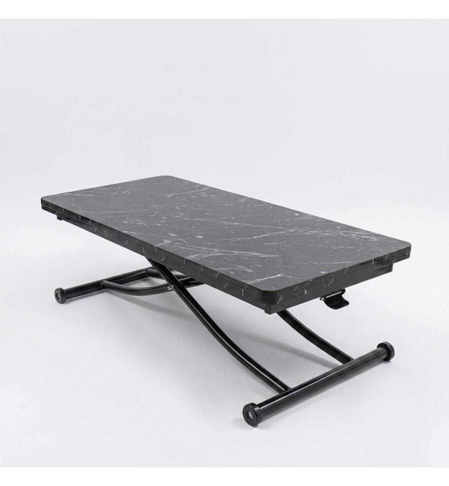 Table basse, 100 % MDF, marbre noir