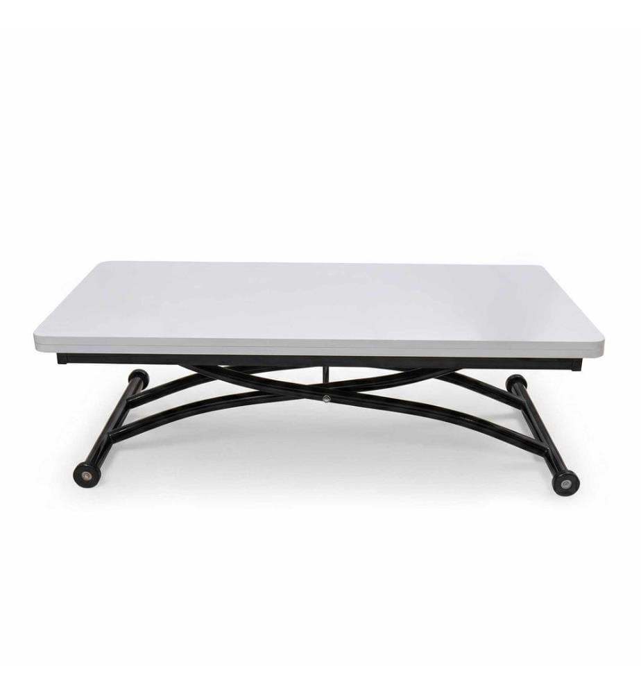 Table basse, 100 % MDF, blanc, noir