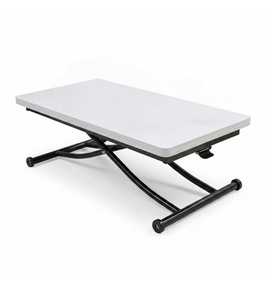 Table basse, 100 % MDF, blanc, noir