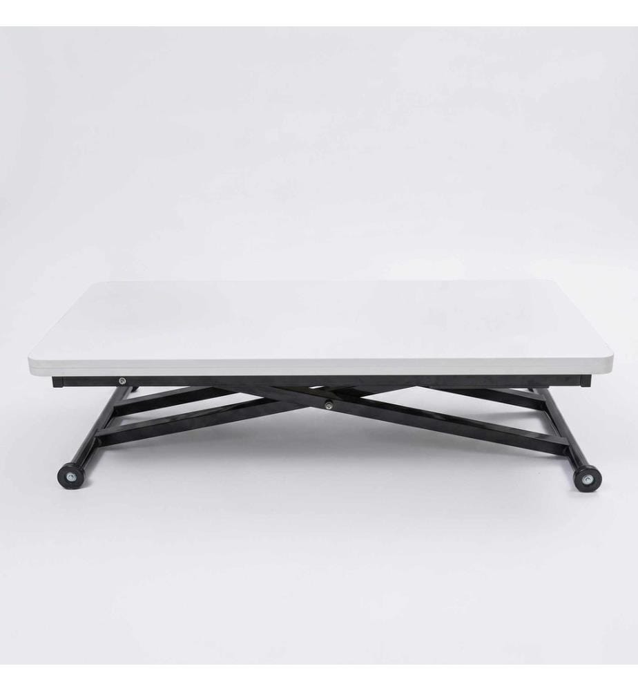 Table basse, 100 % MDF, blanc, noir