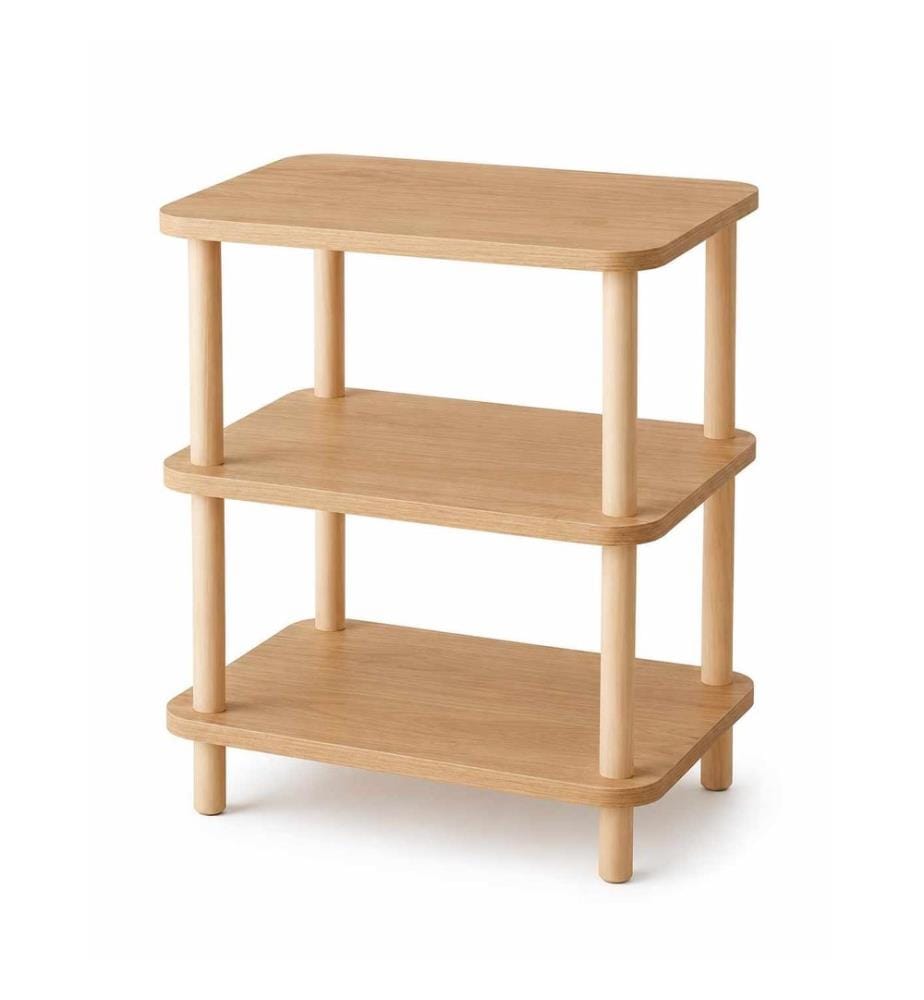 Table d'appoint, panneau de particules 100 % mélaminé, chêne saphir