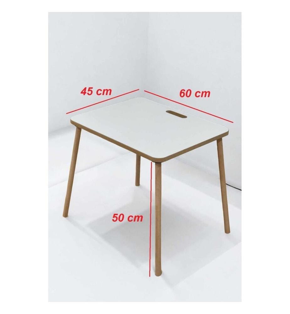 Klappbarer Campingtisch, 100 % melaminbeschichtete Spanplatte, Weiss