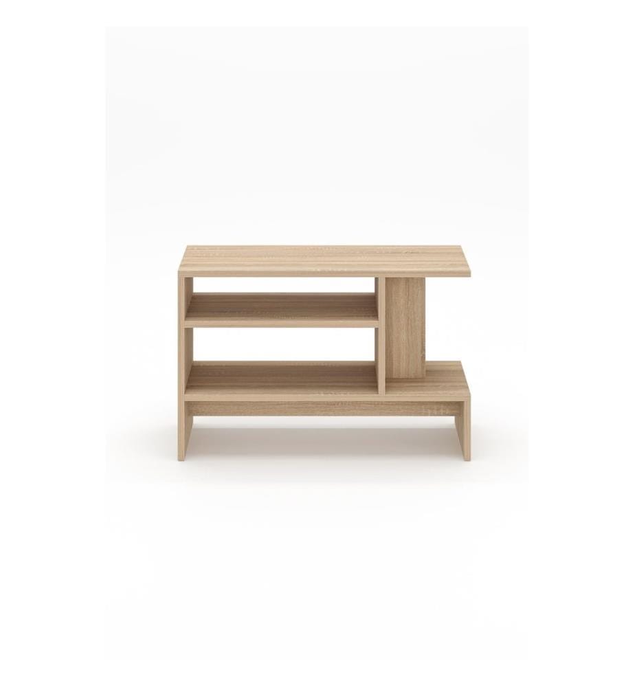 Table d'appoint, panneau de particules 100 % mélaminé, chêne Sonomo