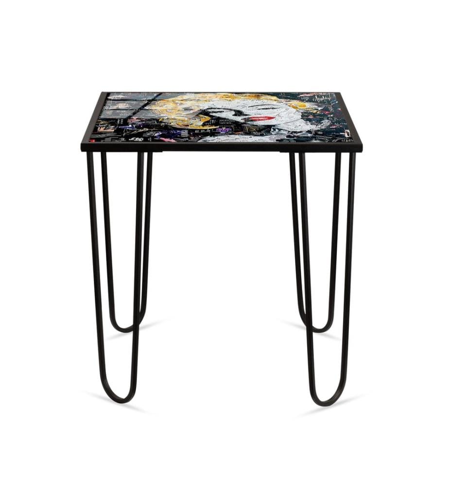Couchtisch, 100 % gehärtetes Glas, mehrfarbig