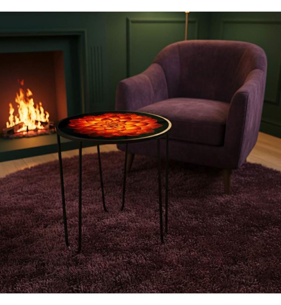 Couchtisch, 100 % gehärtetes Glas, mehrfarbig