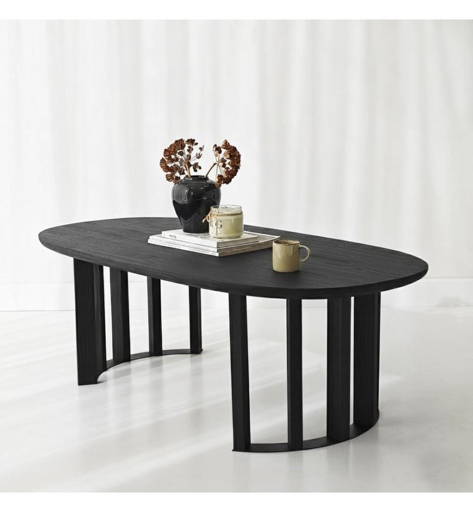 Table basse, 100 % bois massif, noyer