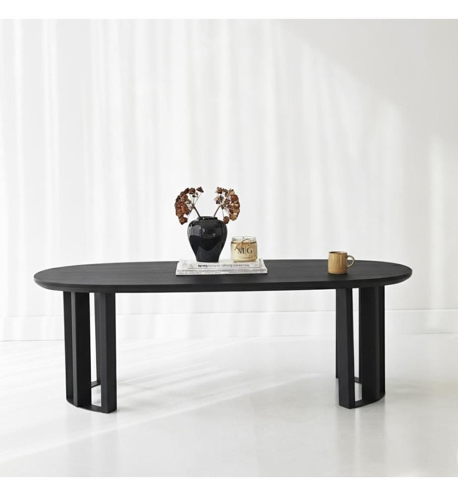 Table basse, 100 % bois massif, noyer