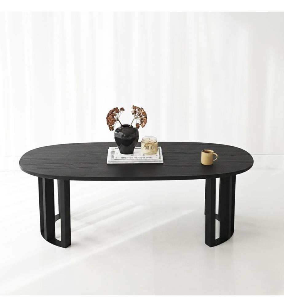 Table basse, 100 % bois massif, noyer